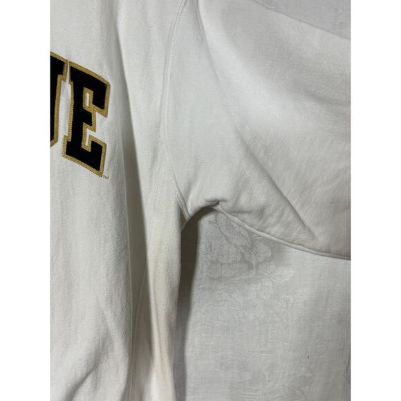 VTG Purdue University Champion Reverse Weave Sweatshirt Med White Boilermakers - Picture 4 of 9